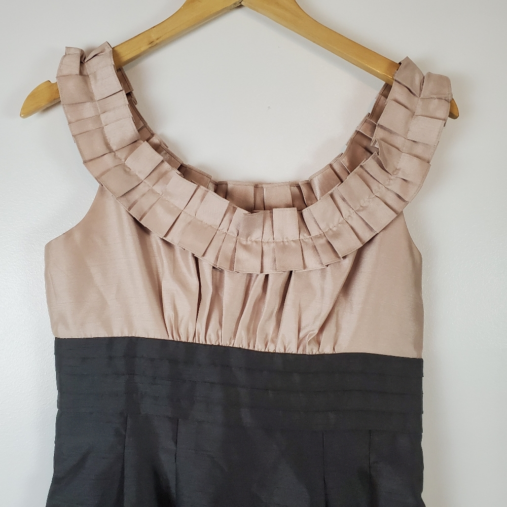 Jessica Howard black and tan cocktail dress - Picture 3 of 6